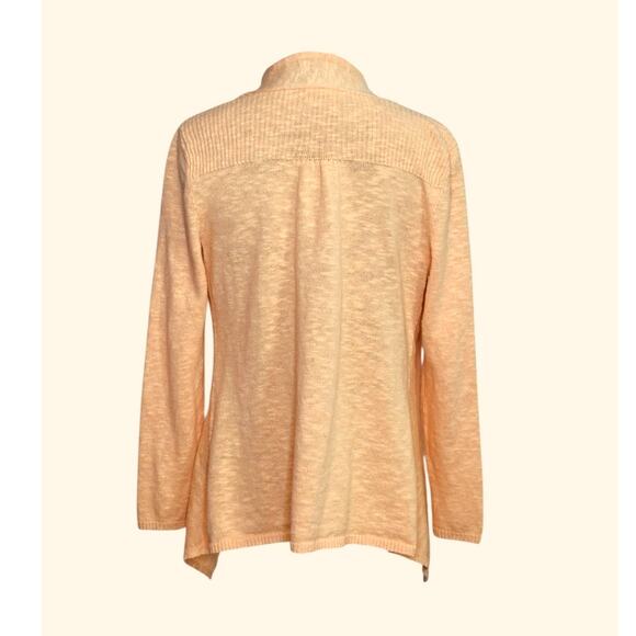 Eileen Fisher light orange open front cardigan size PS - Picture 2 of 12